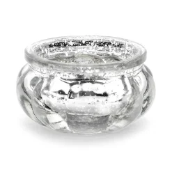 Teelichtglas "Vintage" silber