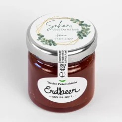 Tiroler Früchteküche Erdbeer Konfitüre "Eukalyptus Geometrie“