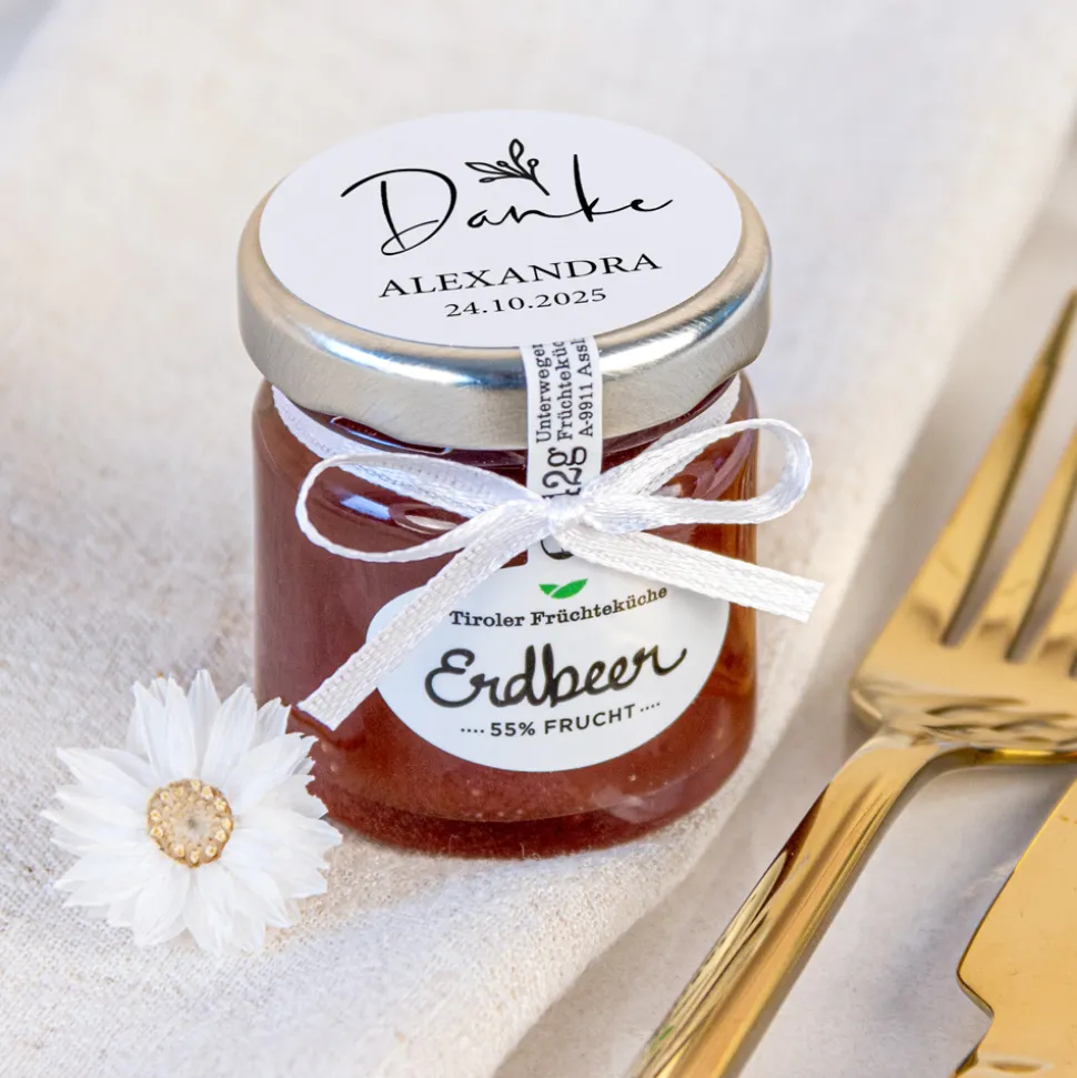 Tiroler Früchteküche Erdbeer Konfitüre "Kalligrafie“