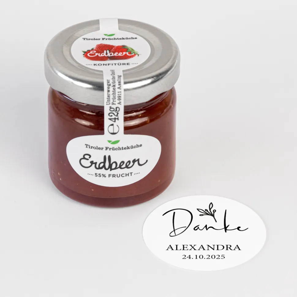 Tiroler Früchteküche Erdbeer Konfitüre "Kalligrafie“