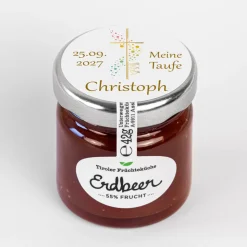 Tiroler Früchteküche Erdbeer Konfitüre "Kreuz mit Symbolen“