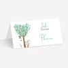 Tischkarte Aufsteller "Baum Herzen"