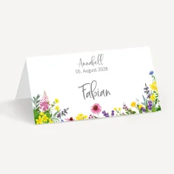 Tischkarte Aufsteller "Wildblumen"
