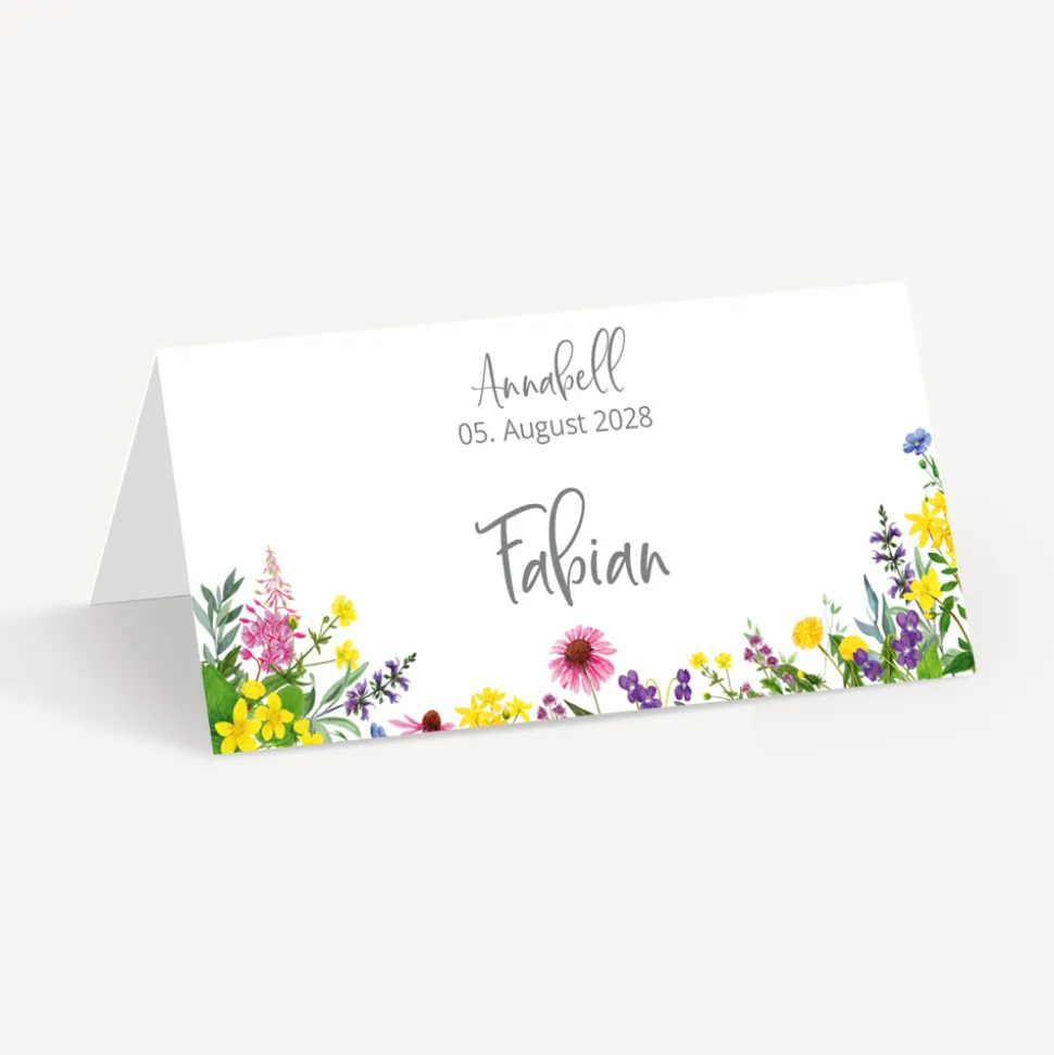 Tischkarte Aufsteller "Wildblumen"