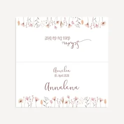 Tischkarte Aufsteller "Wild Flowers"