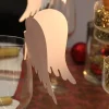Tischkarte Glas "Engelsflügel"10 Stück