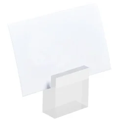 Tischkartenhalter Acryl mit Tischkarten 4 Stück