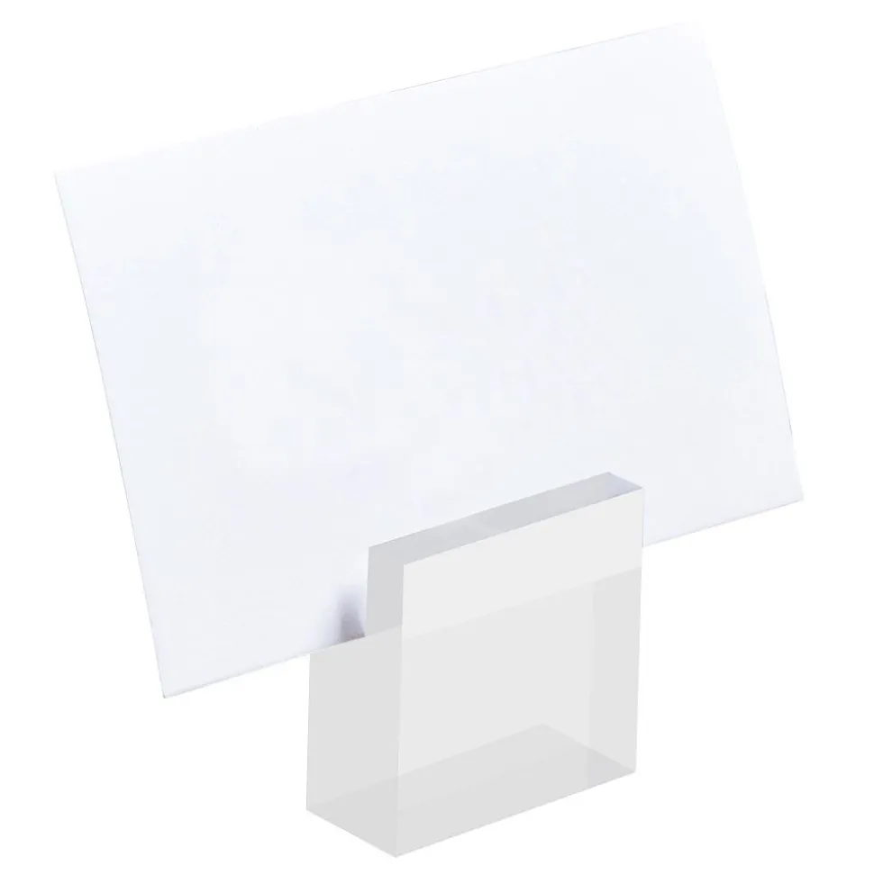 Tischkartenhalter Acryl mit Tischkarten 4 Stück