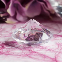Tischkartenhalter Diamant transparent 10 Stück