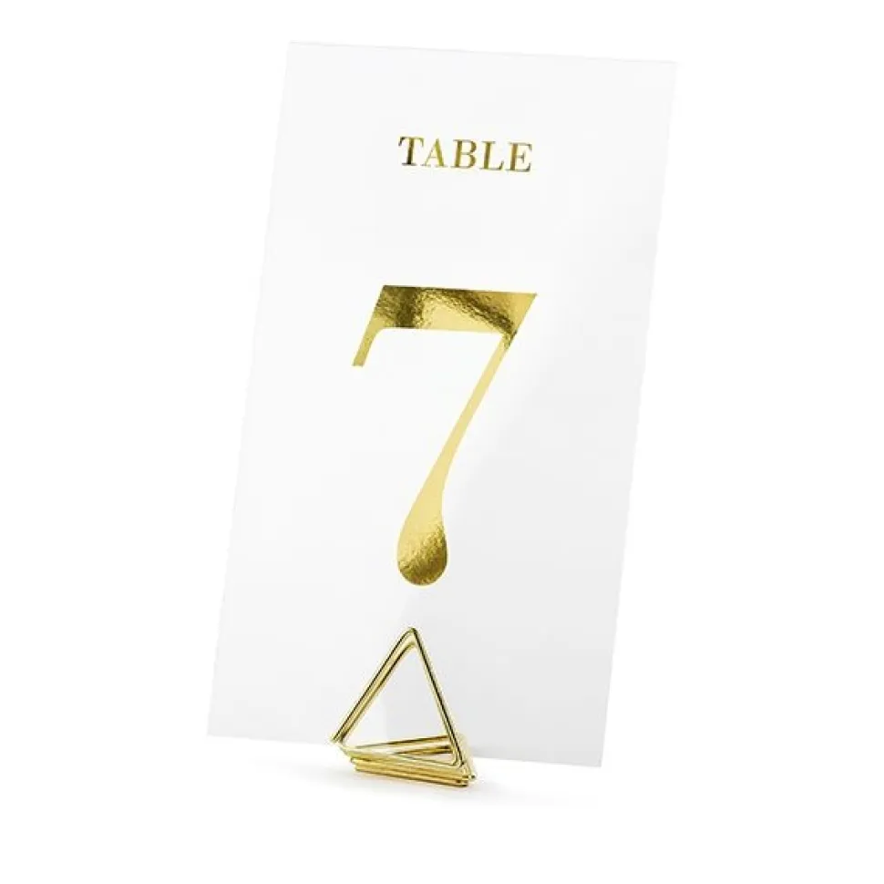 Tischkartenhalter "Triangle" Gold 10 Stück