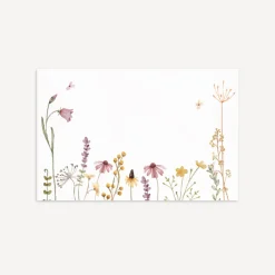 Tischkarte "Wildromantische Blüten"