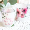 Tischkarte Windlicht "Bohemian Summer" inkl. Glas