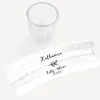 Tischkarte Windlicht "Doodle" inkl. Glas