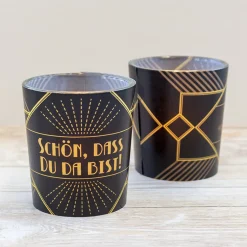 Tischkarte Windlicht Gatsby inkl. Glas