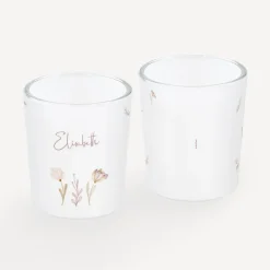 Tischkarte Windlicht "Natur" inkl. Glas