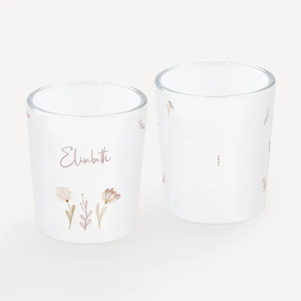 Tischkarte Windlicht "Natur" inkl. Glas