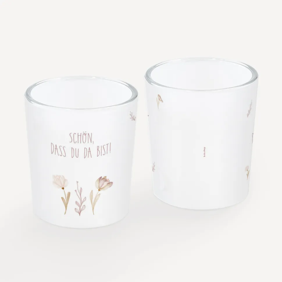 Tischkarte Windlicht "Natur" inkl. Glas
