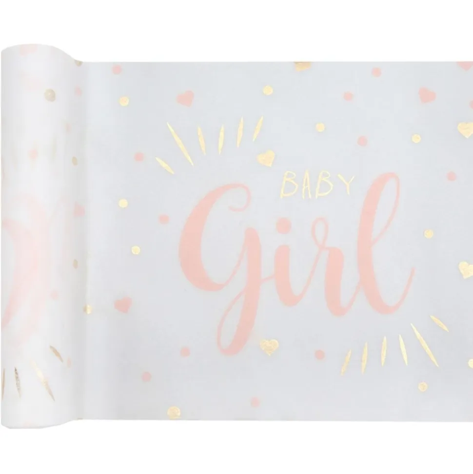 Tischläufer Babyparty "Girl" 28 cm x 3 m