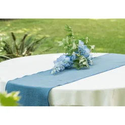 Tischläufer rauchblau 26 cm x 3 m
