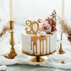 Tortenkerze "30" gold