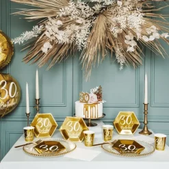 Tortenkerze "30" gold