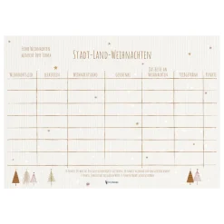 Weihnachtsspiel Stadt Land Weihnachten