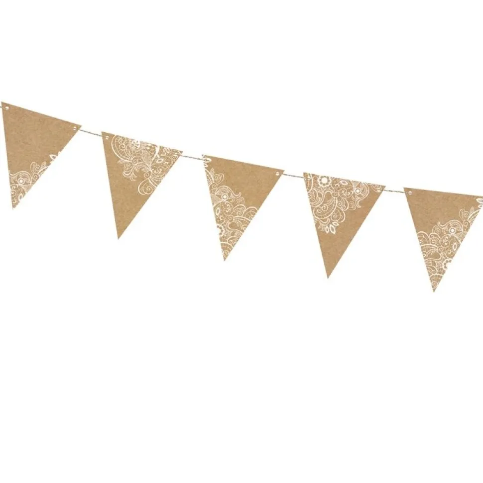 Wimpelkette "Vintage Spitze" 210 cm