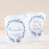 Windlicht Taufe "Anker mit Kranz" inkl. Glas