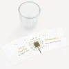Windlicht Taufe "Pusteblume" inkl. Glas