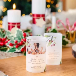 Windlicht Weihnachten Karte 