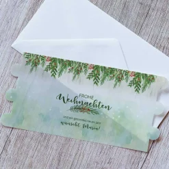 Windlicht Weihnachten Karte "Weihnachtsfreude"