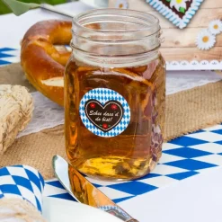 24 x Aufkleber rund 4 cm "Oktoberfest" personalisiert