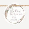 24 x Geschenkanhänger rund "Boho Pampas"