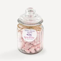 24 x Geschenkanhänger rund Mädchen "Liebe Glaube Weisheit"