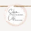 24 x Geschenkanhänger rund "Sterne"