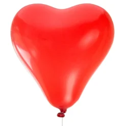 8 x Herzluftballons rot 25 cm