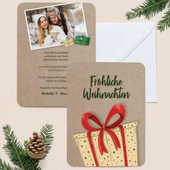 6 x Weihnachtskarte Geschenk
