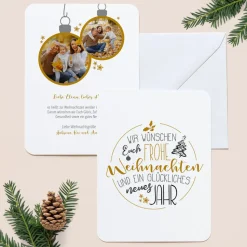 6 x Weihnachtskarte Handlettering
