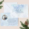 6 x Weihnachtskarte Schneeflocken