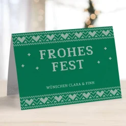 8 x Weihnachtskarte Skandinavisch