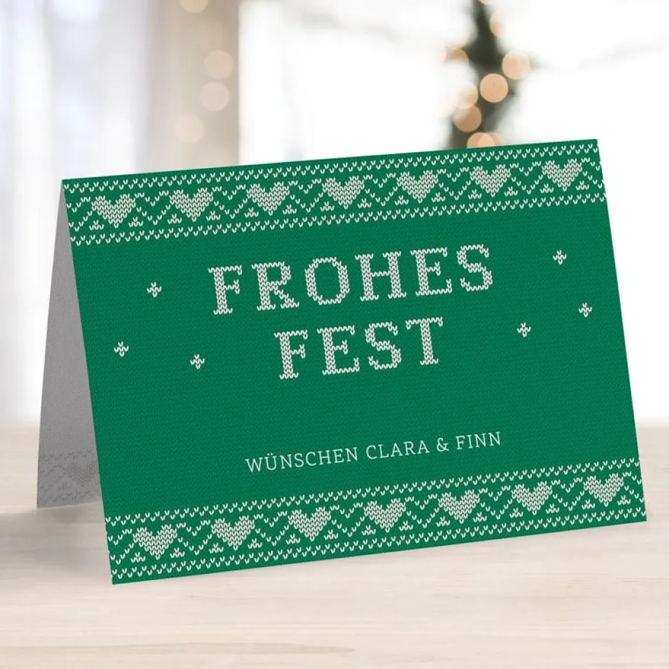 8 x Weihnachtskarte Skandinavisch