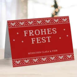 8 x Weihnachtskarte Skandinavisch