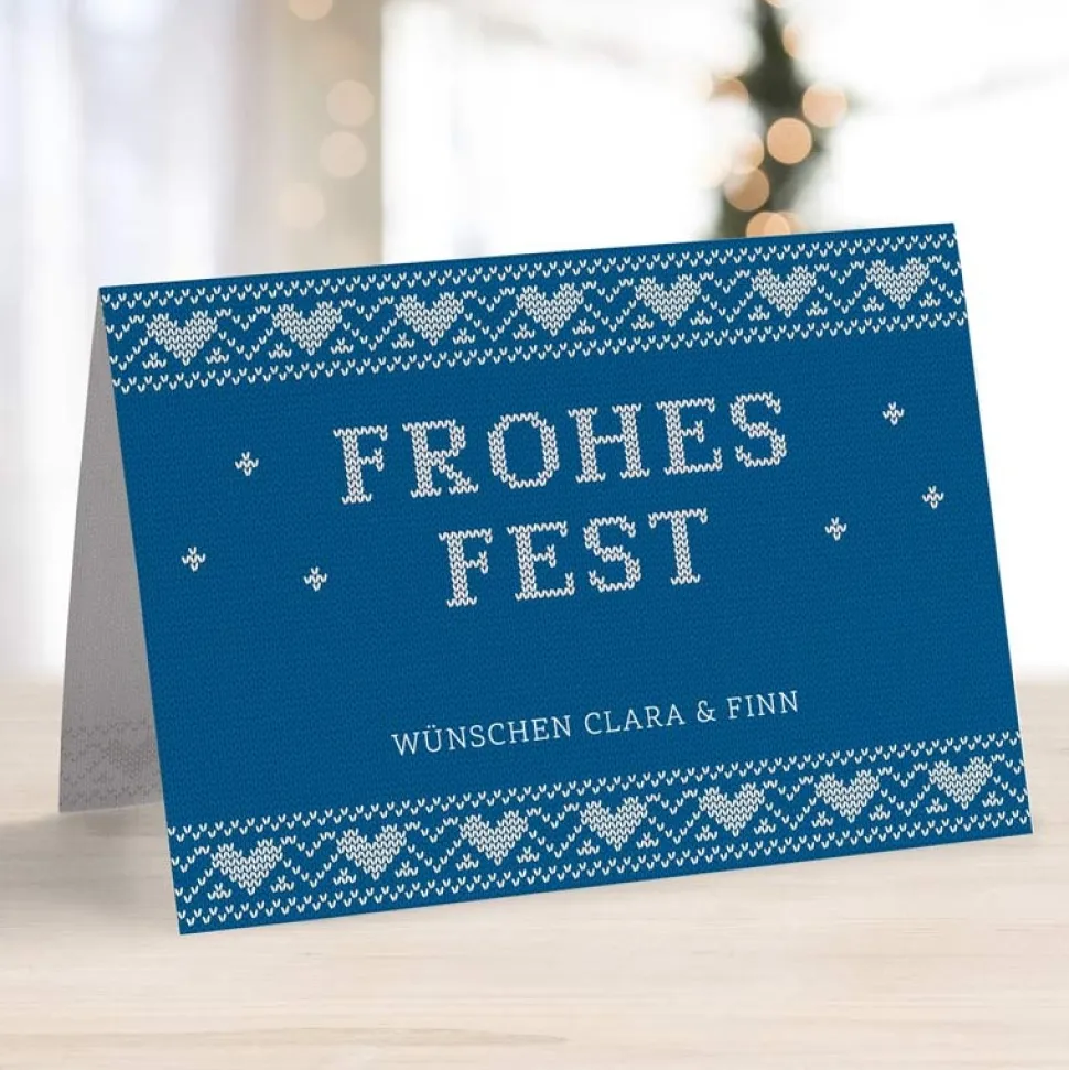 8 x Weihnachtskarte Skandinavisch
