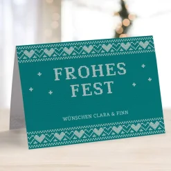 8 x Weihnachtskarte Skandinavisch