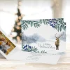 8 x Weihnachtskarte Winterlandschaft