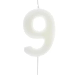 Zahlenkerze "9" - leuchtet im Dunkeln
